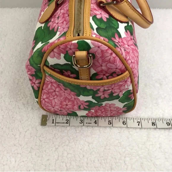Dooney & Bourke Geraniums Satchel Bag EUC - Picture 14 of 15